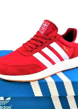Кроссовки adidas iniki runner boost красные женские адидас (размеры: 38) видео обзор