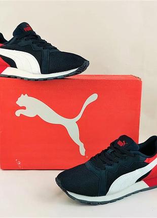 Женские кроссовки puma слипоны синие мокасины пума (размеры: 39)