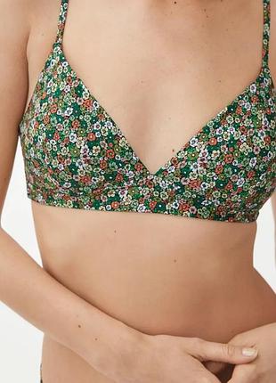 Лиф (верх от купальника) с цветочным принтом arket (размер eur 34 / xs)