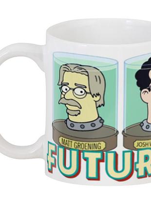 Кухоль geek land футурама futurama 02.33 голова у банку.586