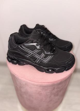 Чорні кросівки asics / gel-style на амортизуючій підошві❤️‍🔥💫