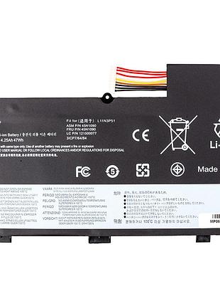 Аккумулятор powerplant для ноутбуков lenovo thinkpad t430u (l11n3p51) 11.1v 4250mah