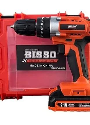 Шуруповерт акумуляторний у валізі bisso b6008 21v