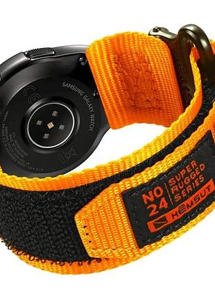 Ремінець для годинника hemsut hga121 super strong nylon orange orange 20 mm