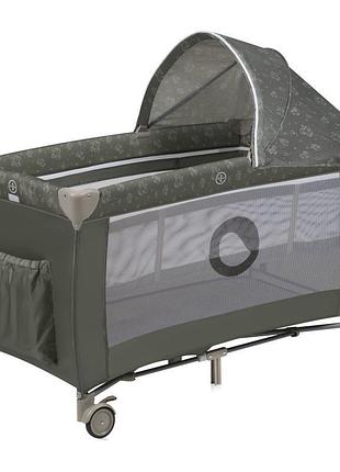 Кроватка-манеж lionelo sven plus beige olive 4