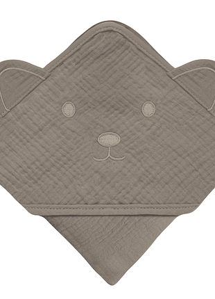 Рушник lionelo muslin hooded towel beige capuccino