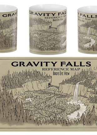 Кружка гравити фолз gravity falls map gf.02.19