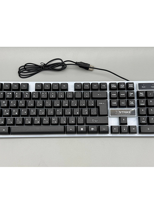 Проводная клавиатура с подсветкой xstrike x-1080 rgb usb с подсветкой