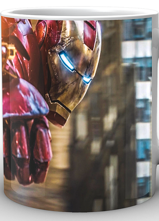 Кружка geekland біла залізна людина iron man у польоті im.02.044.656