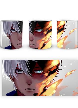 Кружка geekland моя геройская академия my hero academia портрет тодороки горит mha 02.527