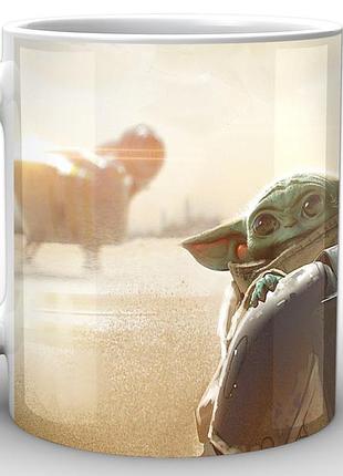 Кухоль geekland зоряні війни мандалорець мандалорець і маленький йода star wars the mandalorian tm.04.06