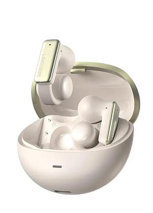 Бездротові bluetooth-навушники langsdom ts28 із затискачем для вух gold