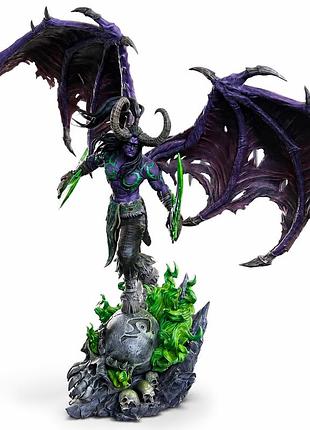 Фигурка 3d magicca варкрафт иллидан ярость бури world of warcraft illidan 37,5 см