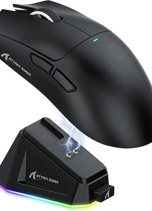 Мышь беспроводная игровая attack shark x11 ,paw3311, 22000 dpi 2,4g+bluetooth black