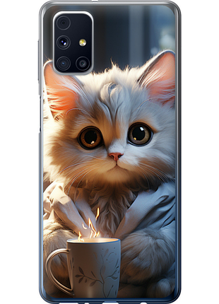 Чохол на samsung galaxy m31s m317f білий кіт "5646u-2055-851"