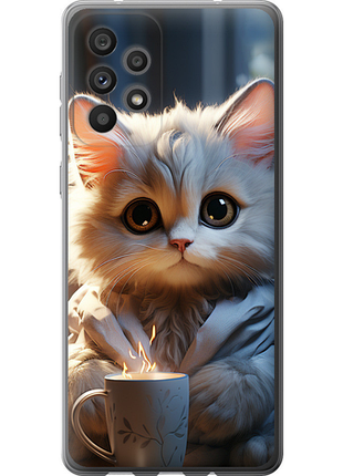 Чохол на samsung galaxy a73 a736b білий кіт "5646u-2586-851"