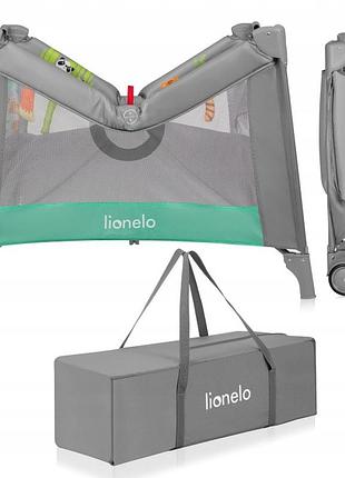 Манеж lionelo mille plus grey green 5