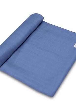 Пеленка lionelo bamboo swaddle blue denim