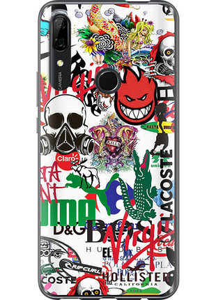 Чохол на huawei y9 prime 2019 many different logos "4022u-1736-851"