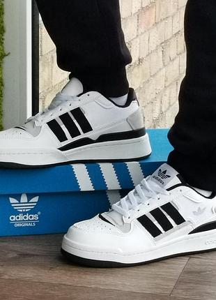 Кроссовки adidas мужские белые кожаные адидас (размеры: 43,44) 97-1