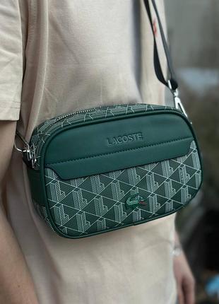 Сумка через плече lacoste/сумка лакост/сумка чоловіча через плече/сумка унісекс