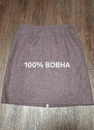 100% шерсть стильная качественная юбка р.24 от country collection