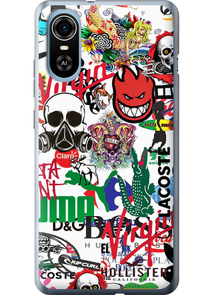 Чохол на zte blade a31 plus many different logos "4022u-2637-851"