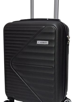 Валіза carbon 66101 колір сірий розмір міні xs 40x30x20 см