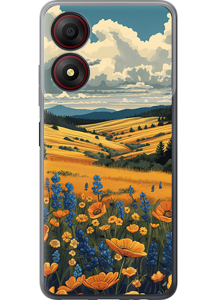 Чехол на zte blade a34 украинское поле "6082u-3989-851"