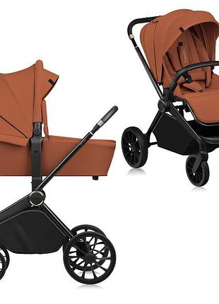 Універсальна коляска 2 в 1 lionelo mika plus 2in1 brown rust