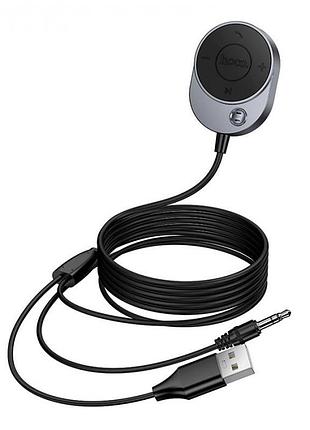 Аудио ресивер hoco e150 path car aux bluetooth receiver с кабелем (bt5.4, 1.5m) 2