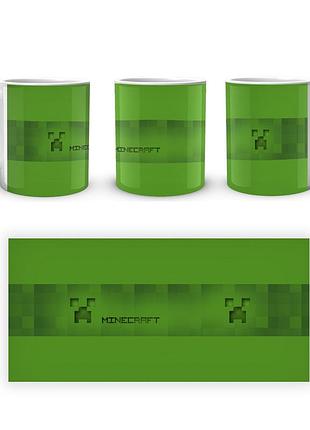 Кухоль geekland minecraft майнкрафт кріпер зелена смуга mс.02.372