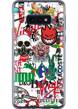 Чохол на samsung galaxy s10e many different logos "4022u-1646-851"