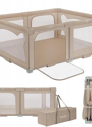 Манеж lionelo florence easy fold beige sand