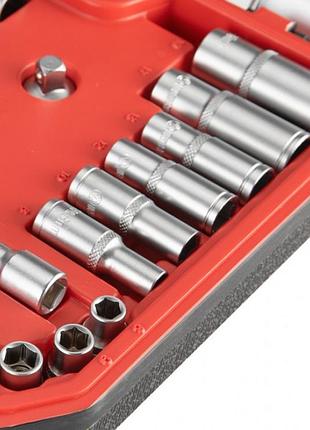 Набір інструментів 3/8" 39ед. intertool et-9039 5