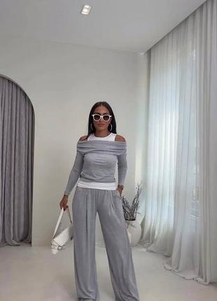 Костюм трійка з майкою