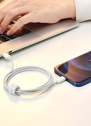 Кабель baseus superior series fast charging data cable usb to ip 2.4a 2m white 10