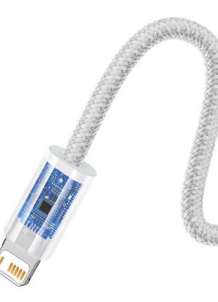 Кабель baseus dynamic series fast charging data cable usb to ip 2.4a 2m white 5