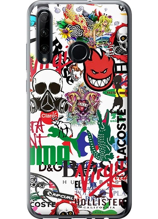 Чохол на huawei honor 20 lite many different logos "4022u-1832-851"