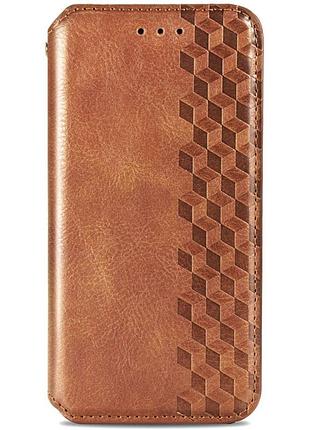 Чехол-книжка для смартфона rubic leather for samsung galaxy m15/f15 5g brown