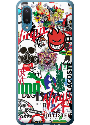Чохол на samsung galaxy a02 a022g many different logos "4022u-2260-851"