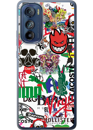 Чохол на motorola edge 30 many different logos "4022u-2840-851"