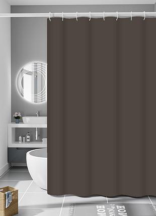Шторка для ванны из полиэстера водонепроницаемая bathlux 180x180 см с кольцами, занавеска для ванной комнаты