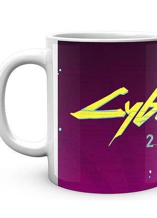 Кухоль geekland cyberpunk 2077 кіберпанк 2077 напис cy 02.583