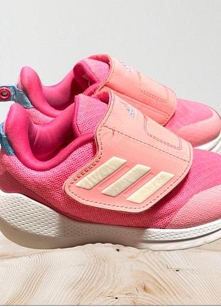 Оригінальні кросівки adidas для дівчинки рожеві кросівки адидас 24 розмір 15 см