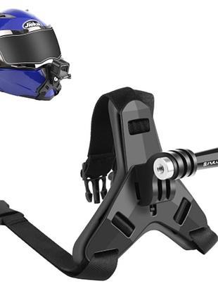 Кріплення puluz pu579b для підборіддя мотоциклетного шолома для gopro, dji osmo action