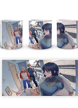 Кружка geekland ванпанчмен one punch man сайтама, дженос и фубуки opm 02.24