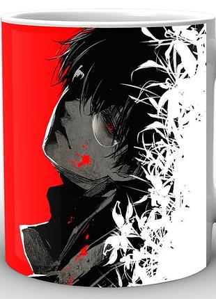 Кухоль geek land білий tokyo ghoul токійський гуль червоний фон tg.02.025