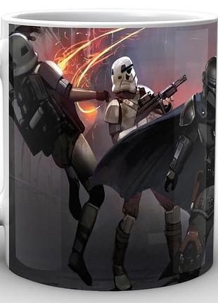 Кухоль geekland зоряні війни мандалорець битва star wars the mandalorian tm.04.09