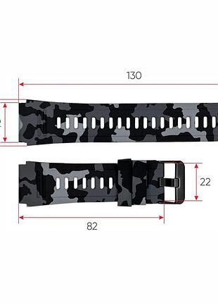 Ремешок для смарт часов k59 camo grey 3